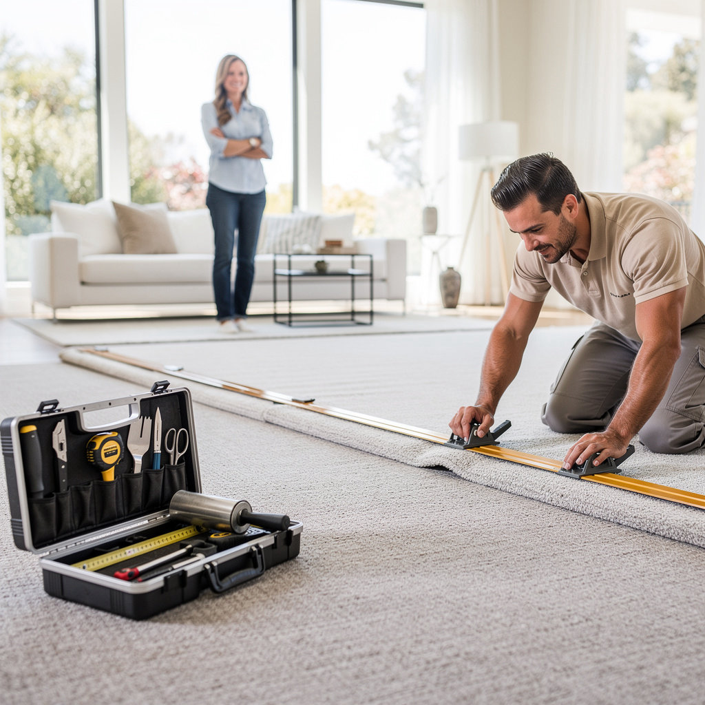 Flooring 101 - Goleta carpet installation showcasing plush, stylish carpeting in a Goleta living room