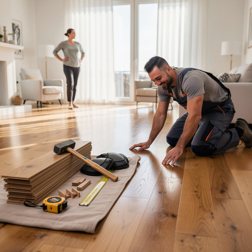 Flooring 101 - Goleta hardwood flooring installation in a Goleta, CA living room showcasing elegant oak planks