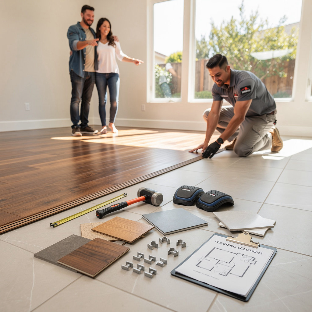 Flooring 101 - Goleta showcases a beautiful selection of hardwood, tile, carpet, and laminate flooring samples