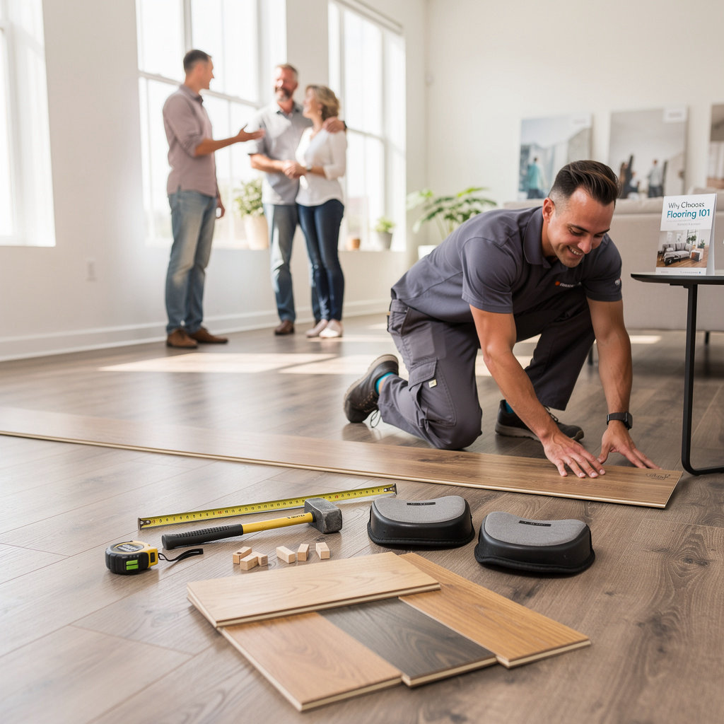 Flooring 101 - Goleta showcases exquisite hardwood and tile flooring samples in our Goleta showroom